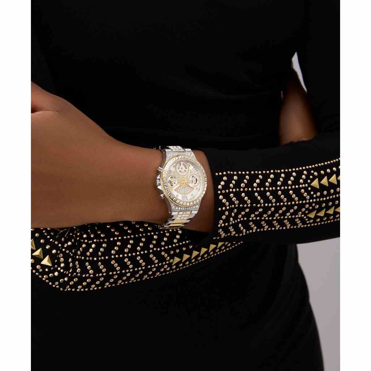 Guess Moonlight Silver-Tone Dial Two-Tone Stainless Steel Strap Women's Watch GW0320L7 - view 4