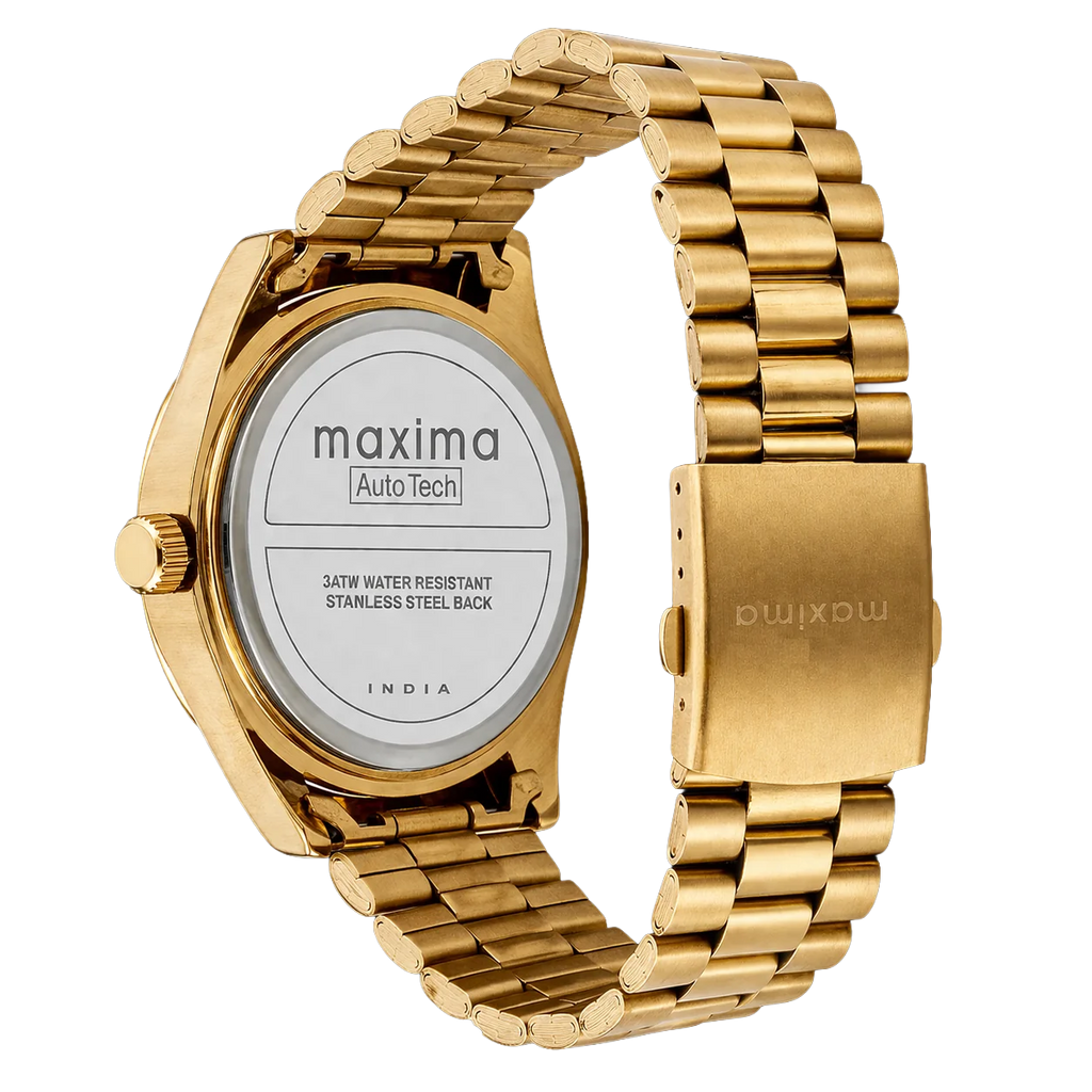 Maxima Analog Green Dial Stainless Steel Strap Men's Watch 70802CMGY - view 3