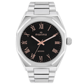 Maxima Attivo Black Dial Stainless Steel Strap Men's Watch 71310CMGI - view 1
