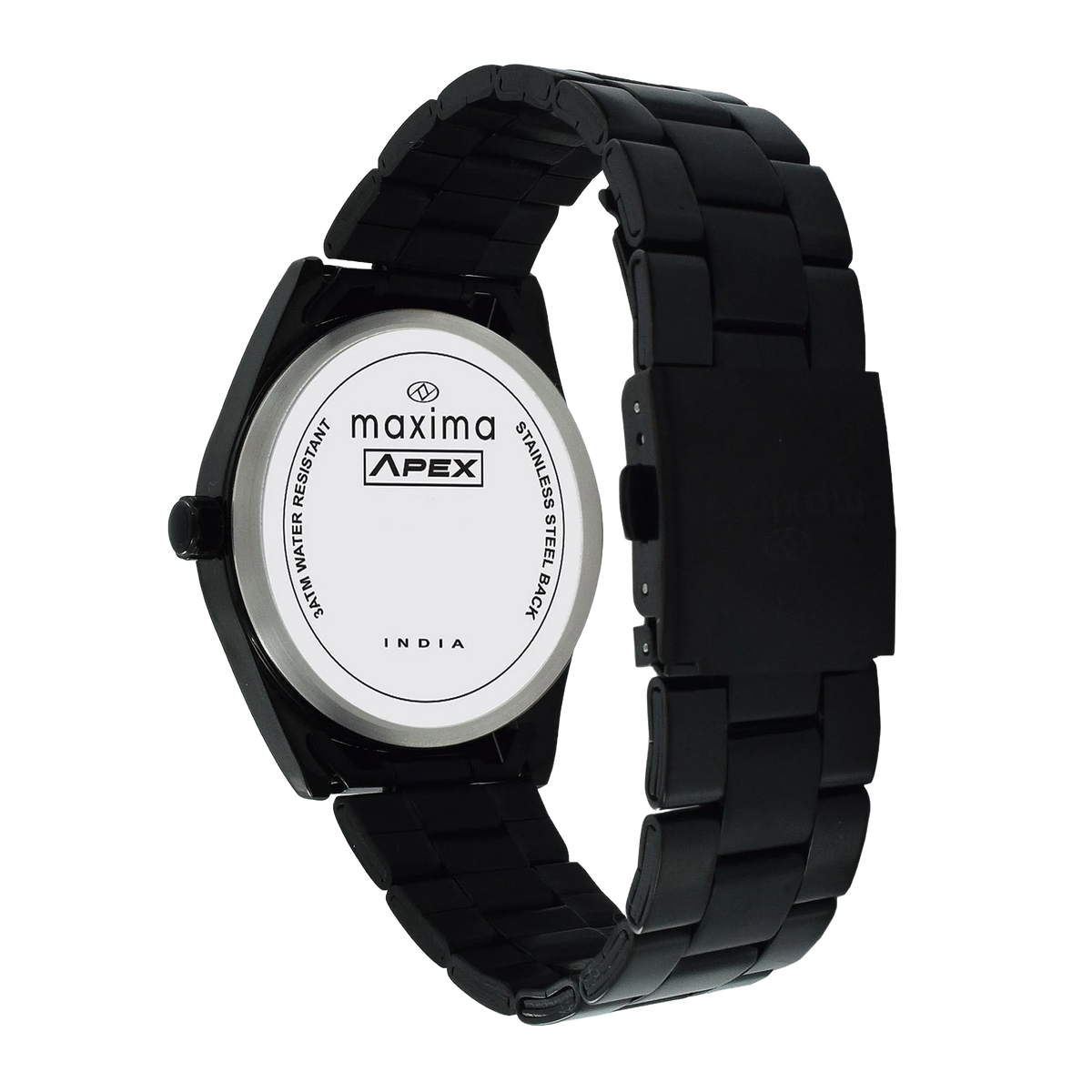 Maxima Apex Black Dial Stainless Steel Strap Men's Watch 71584CMGB - view 3