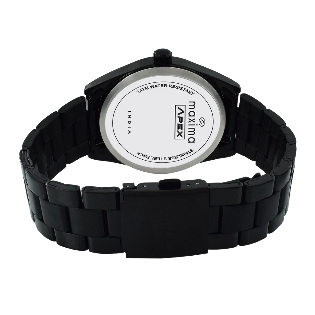 Maxima Apex Black Dial Stainless Steel Strap Men's Watch 71584CMGB - view 4