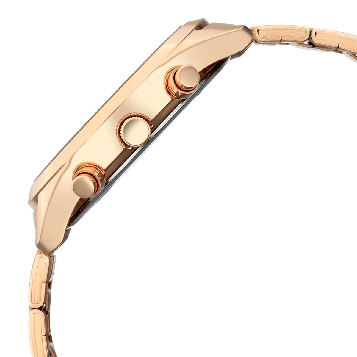 Sonata Summit Brown Dial Rose Gold Metal Strap Men's Watch 7158WM01 - view 6