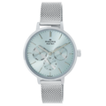 Maxima Athena Multifunction Tiffany Blue Dial Mesh Strap Women's Watch 71591CMLI - view 1