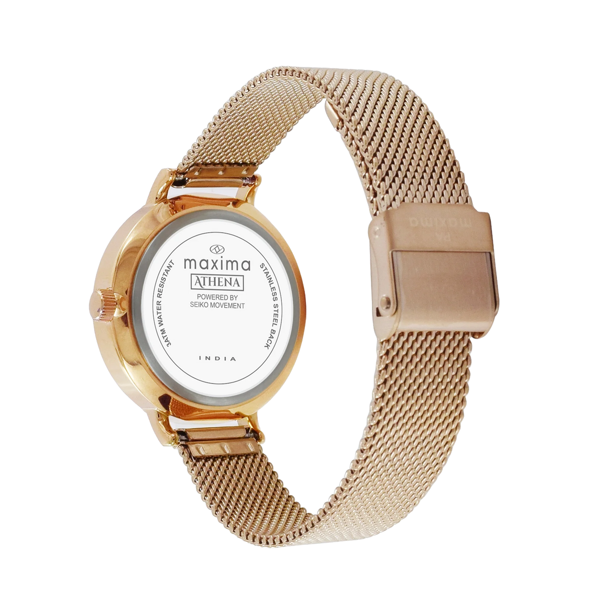 Maxima Athena Multifunction Green Dial Mesh Strap Women's Watch 71621CMLR - view 3