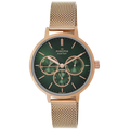 Maxima Athena Multifunction Green Dial Mesh Strap Women's Watch 71621CMLR - view 1