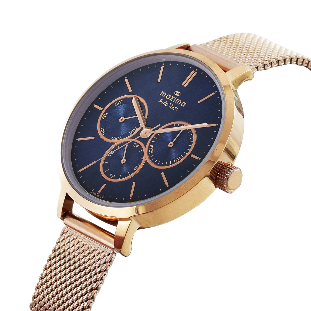 Maxima Athena Multifunction Blue Dial Mesh Strap Women's Watch 71622CMLR - view 2