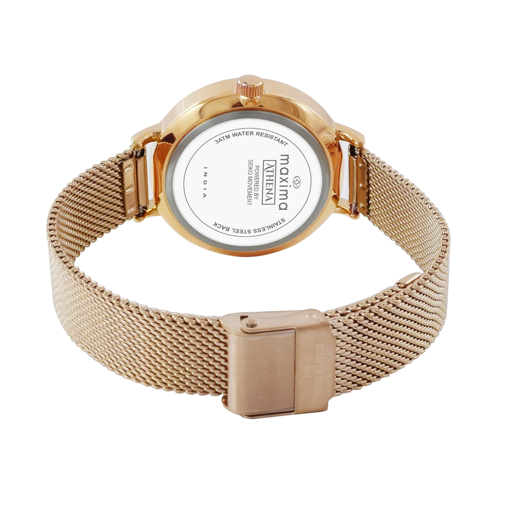 Maxima Athena Multifunction Blue Dial Mesh Strap Women's Watch 71622CMLR - view 3