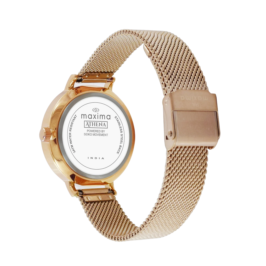 Maxima Athena Multifunction Blue Dial Mesh Strap Women's Watch 71622CMLR - view 4