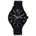 Maxima Athena Multifunction Black Dial Stainless Steel Strap Women's Watch 71651CMLB - view 1
