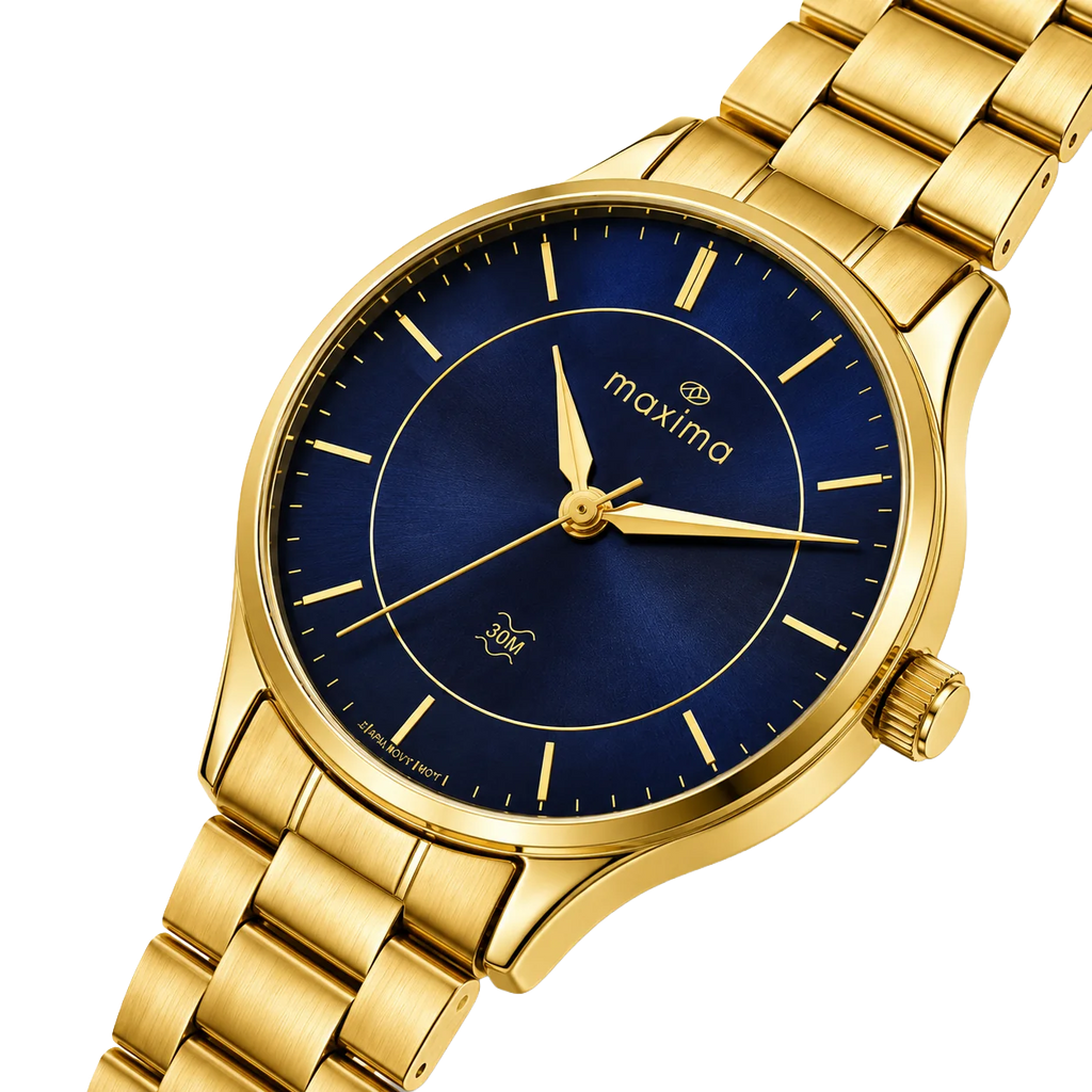 Maxima Waterproof Blue Dial Stainless Steel Strap Women's Watch 71702CMLY - view 4