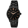 Maxima Waterproof Black Dial Stainless Steel Strap Women's Watch 71730CMLB - view 1