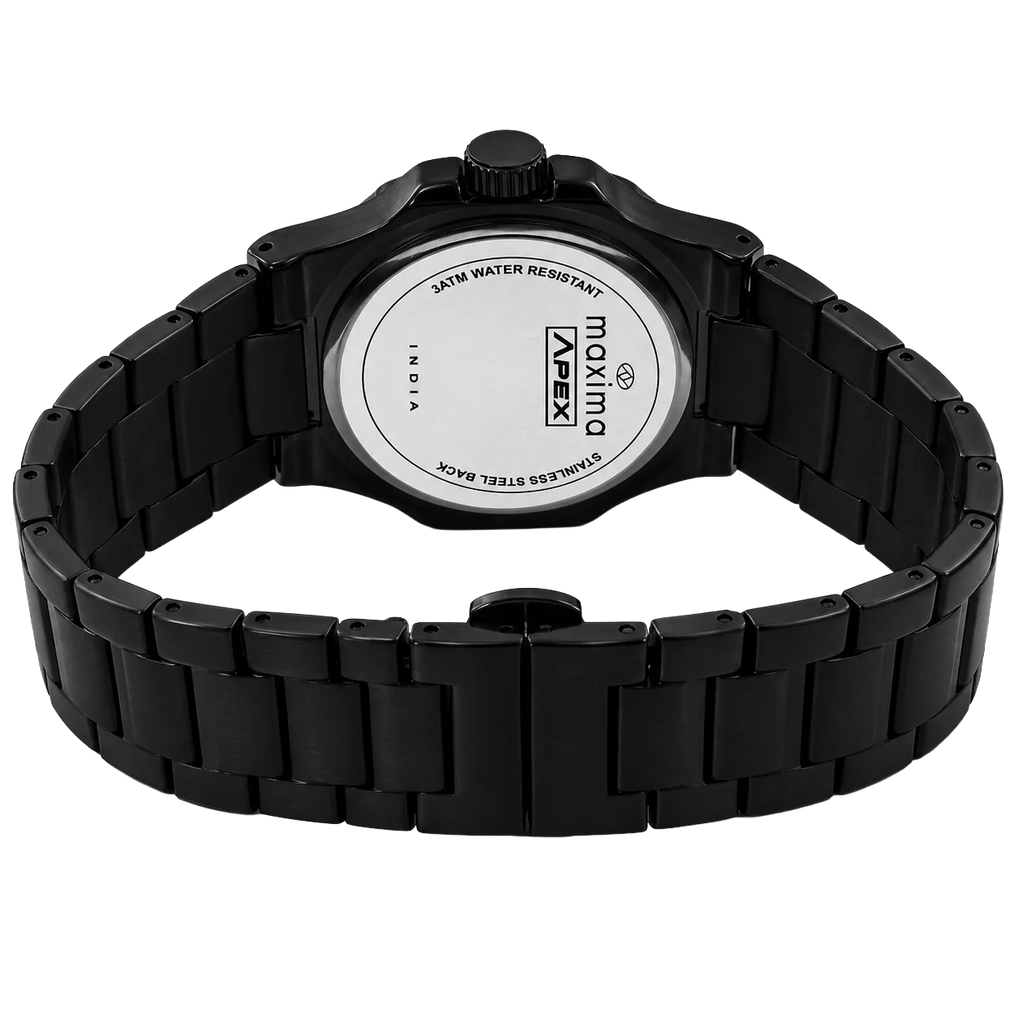 Maxima Apex Black Dial Stainless Steel Strap Men's Watch 72100CMGB - view 2