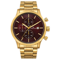 Maxima Apex Wine Dial Stainless Steel Strap Men's Watch 72132CMGY - view 1