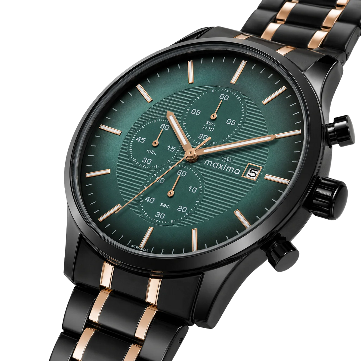 Maxima Apex Tiffany Blue Dial Two-Tone Stainless Steel Strap Men's Watch 72141CMGT - view 2