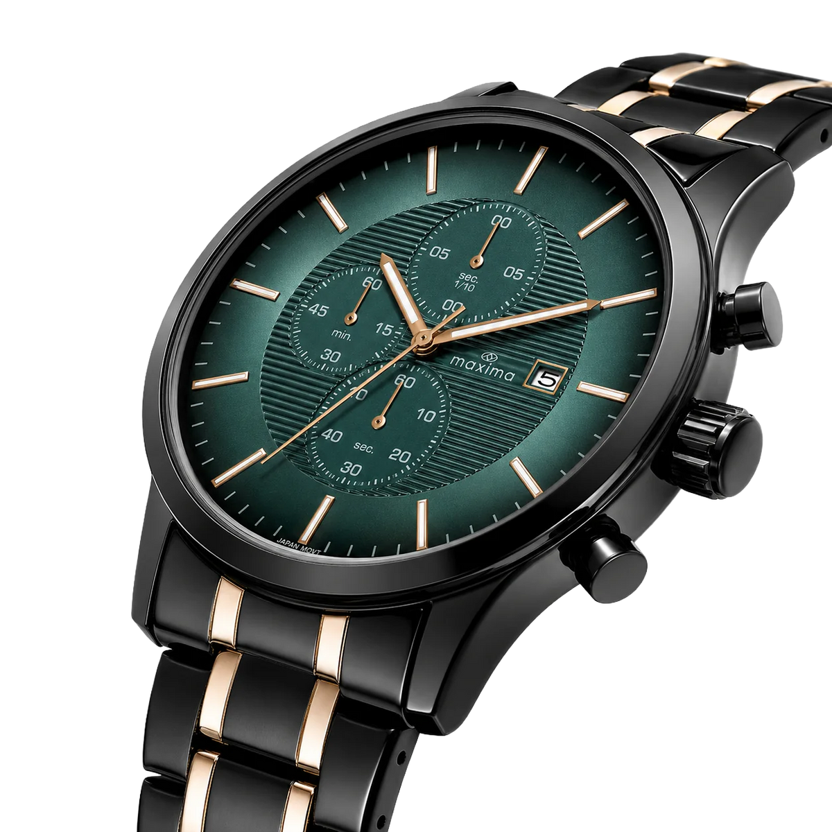Maxima Apex Tiffany Blue Dial Two-Tone Stainless Steel Strap Men's Watch 72141CMGT - view 4