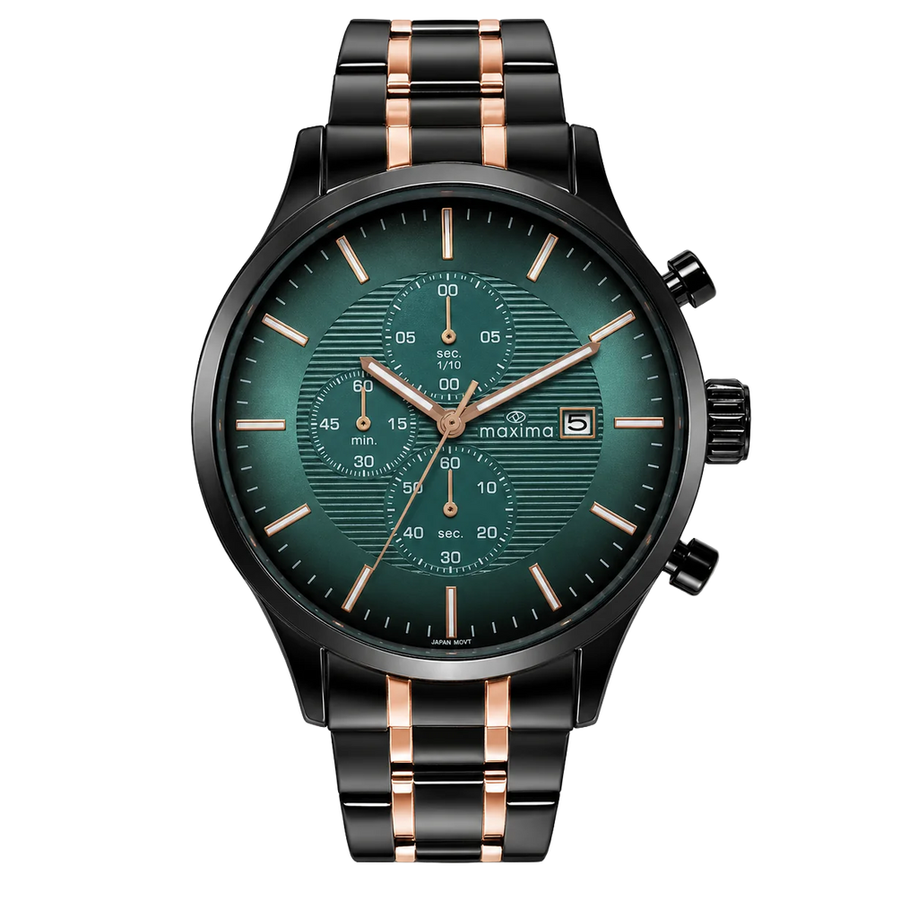 Maxima Apex Tiffany Blue Dial Two-Tone Stainless Steel Strap Men's Watch 72141CMGT - view 1