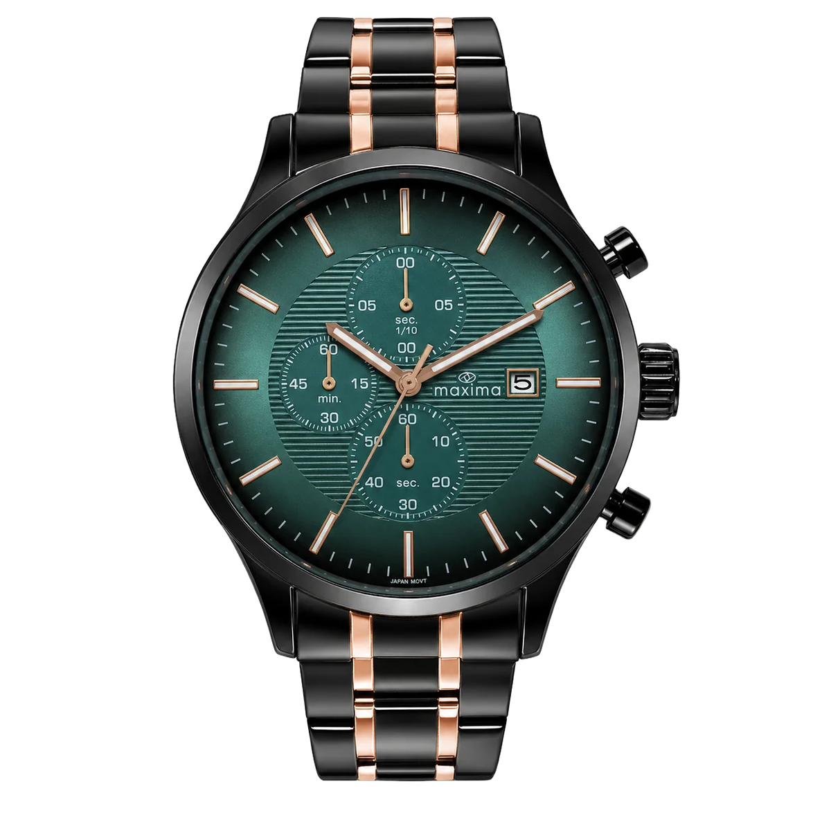Maxima Apex Tiffany Blue Dial Two-Tone Stainless Steel Strap Men's Watch 72141CMGT - view 1