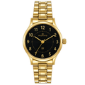 Maxima Gold Blue Dial Stainless Steel Strap Women's Watch 72294CMLY - view 1