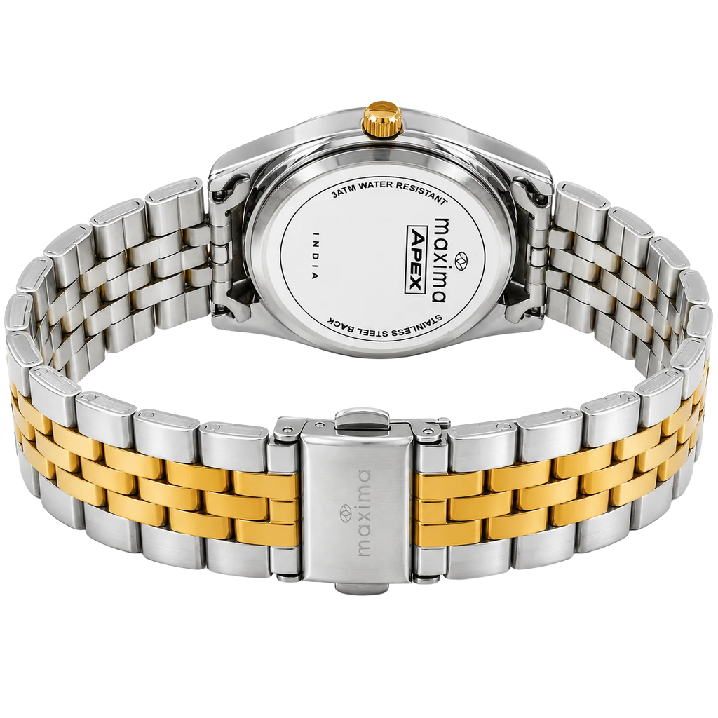 Maxima Athena Blue Dial Two-Tone Stainless Steel Strap Women's Watch 72451CMLT - view 3