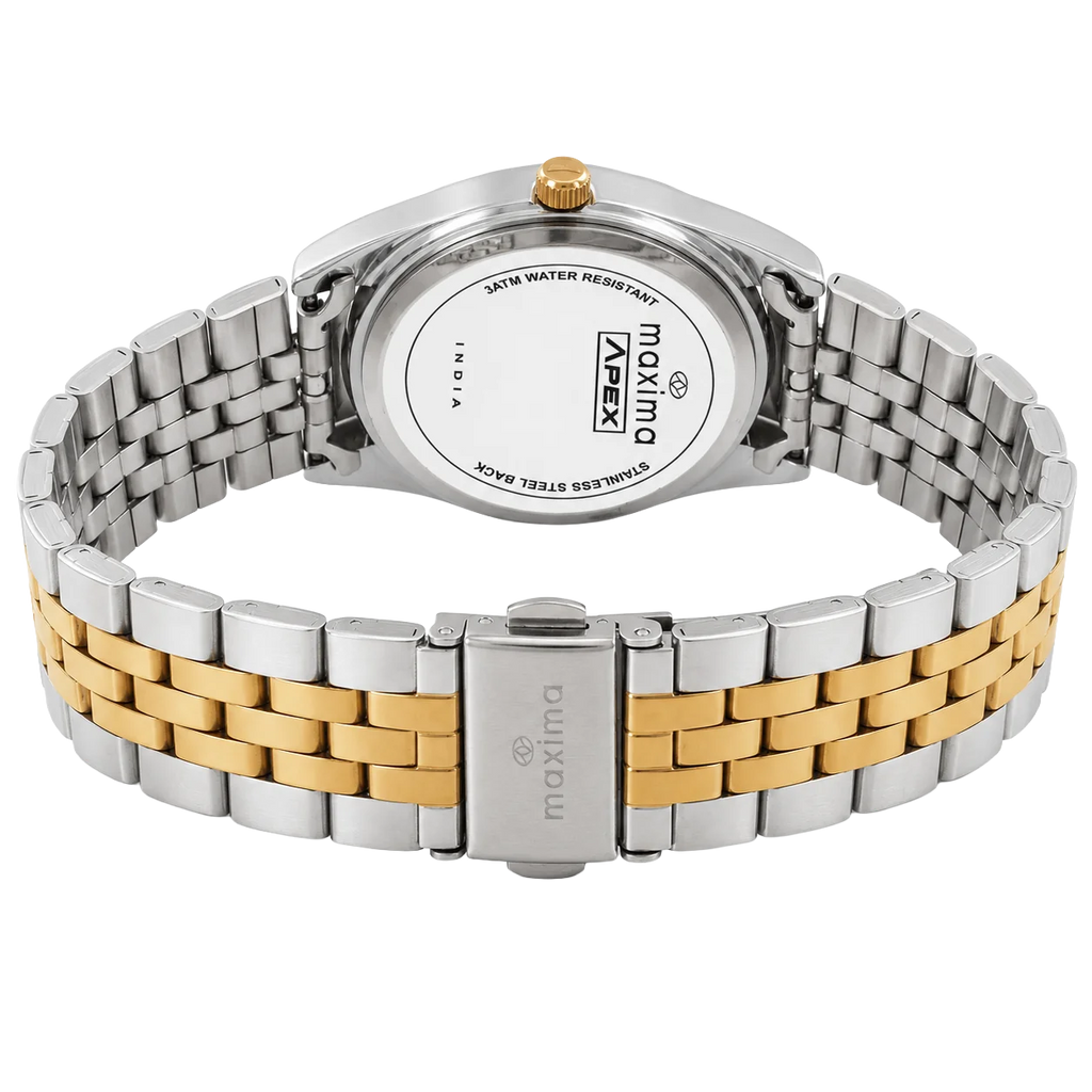 Maxima Athena Gold Dial Two-Tone Stainless Steel Strap Women's Watch 72453CMLT - view 2