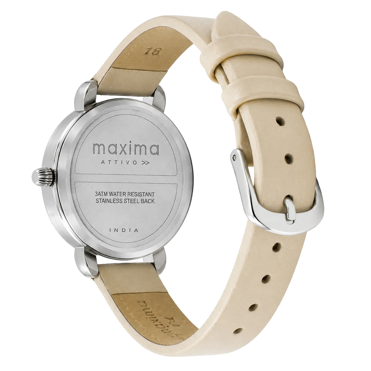 Maxima Attivo Peach Dial Silicone Strap Women's Watch 72521LMLI - view 2