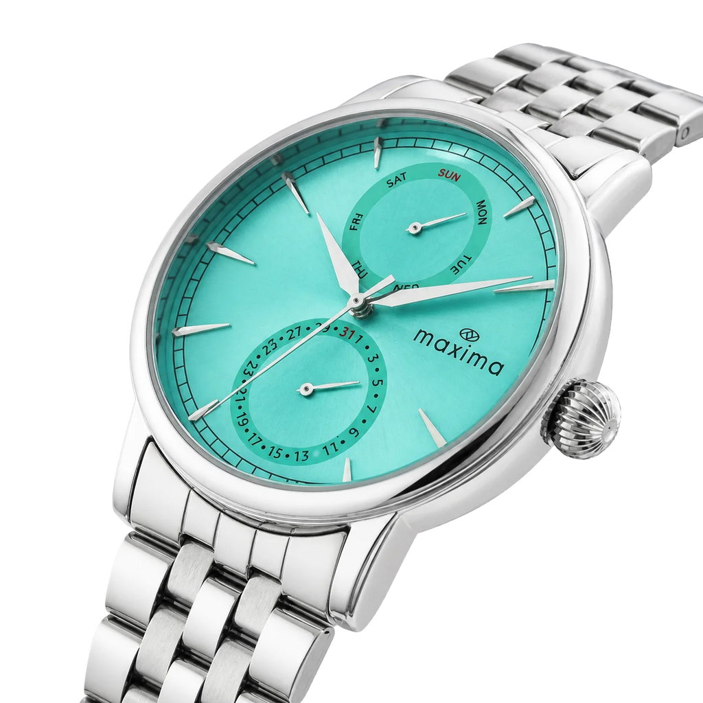 Maxima Apex Tiffany Blue Dial Stainless Steel Strap Men's Watch 73022CMGI - view 3