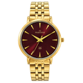 Maxima Athena Wine Dial Stainless Steel Strap Women's Watch 73442CMLY - view 1