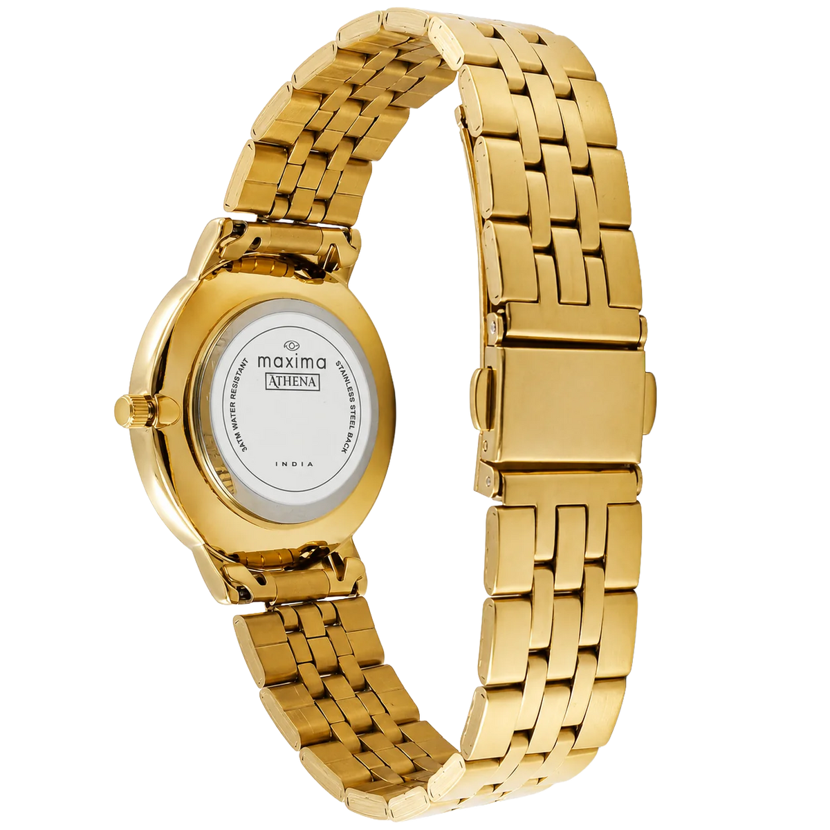 Maxima Athena Wine Dial Stainless Steel Strap Women's Watch 73442CMLY - view 3