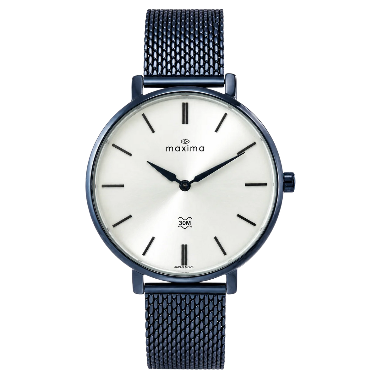 Maxima Athena Silver Dial Mesh Strap Women's Watch 74100CMLG - view 1