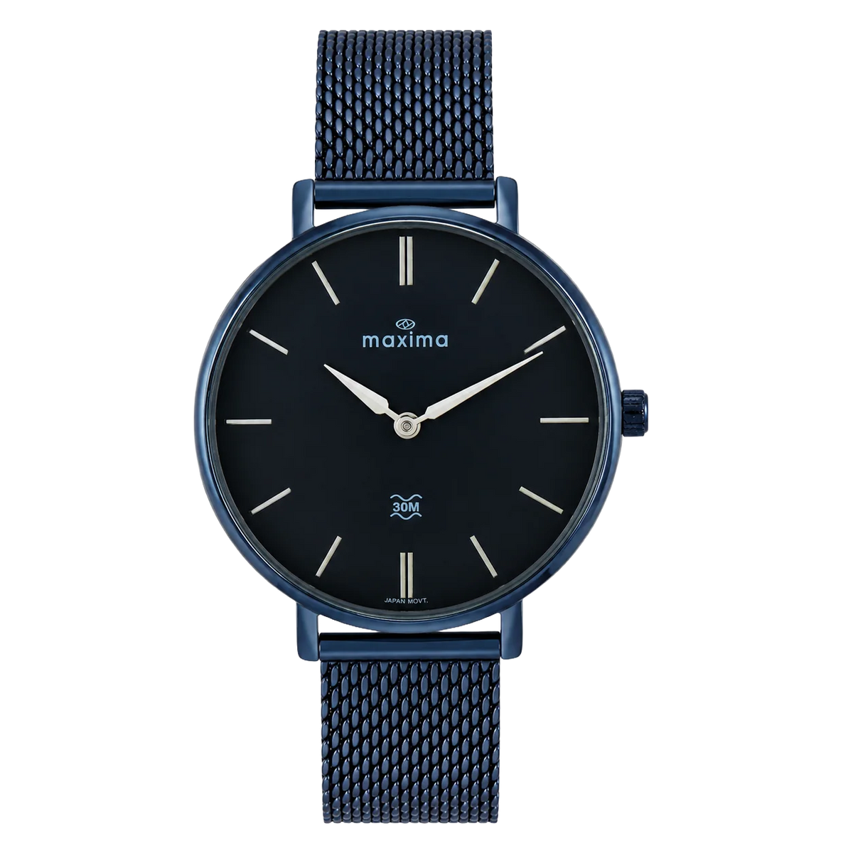 Maxima Athena Blue Dial Mesh Strap Women's Watch 74101CMLG - view 1