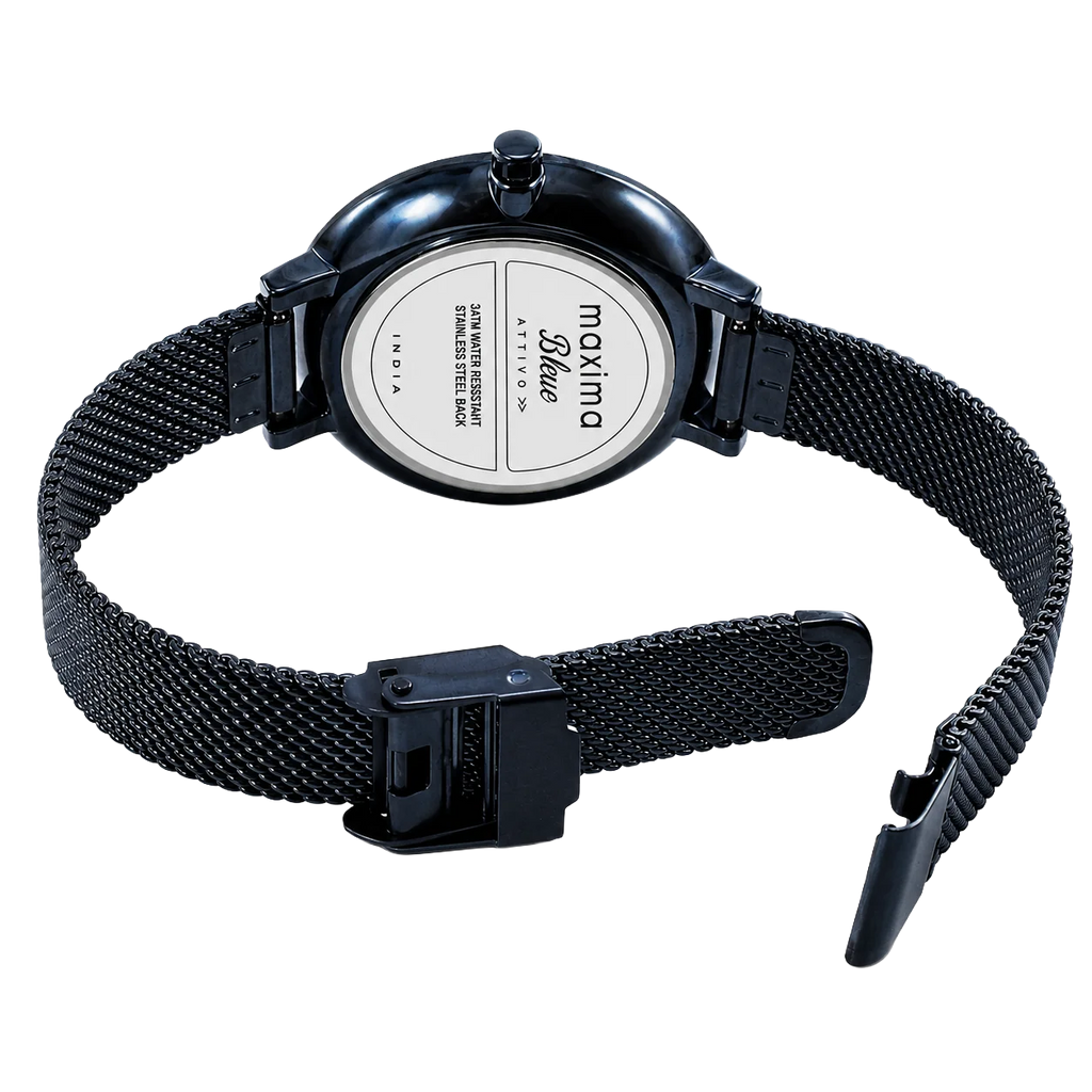 Maxima Athena Blue Dial Mesh Strap Women's Watch 74101CMLG - view 4