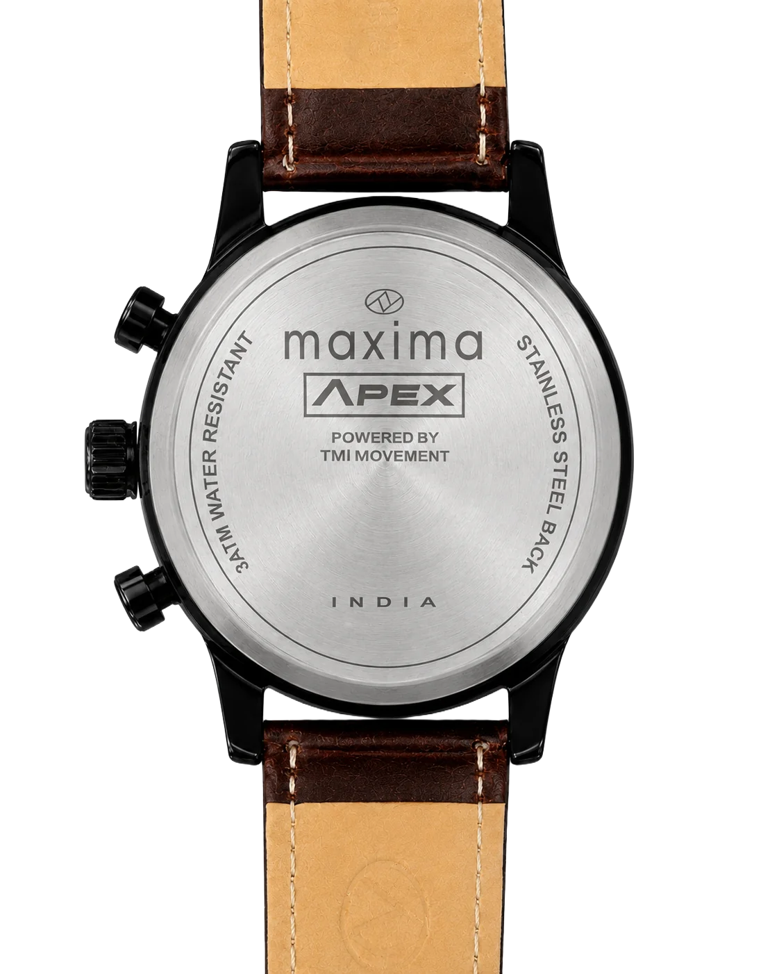 Maxima Apex Brown Dial Leather Strap Men's Watch 74492LMGB - view 4
