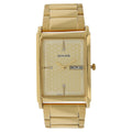 Sonata Day-Date Champagne Dial Gold-Tone Stainless Steel Strap Men's Watch 77002YM06 - view 1