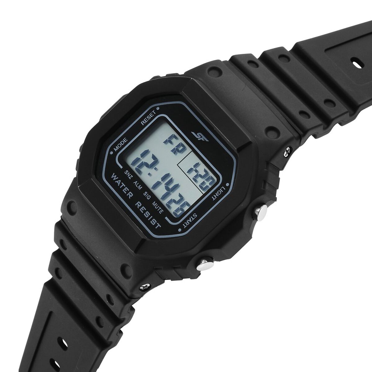 Sonata SF Hexa Digital Dial Black Polyurethane Strap Kids' Watch 77122PP02 - view 3