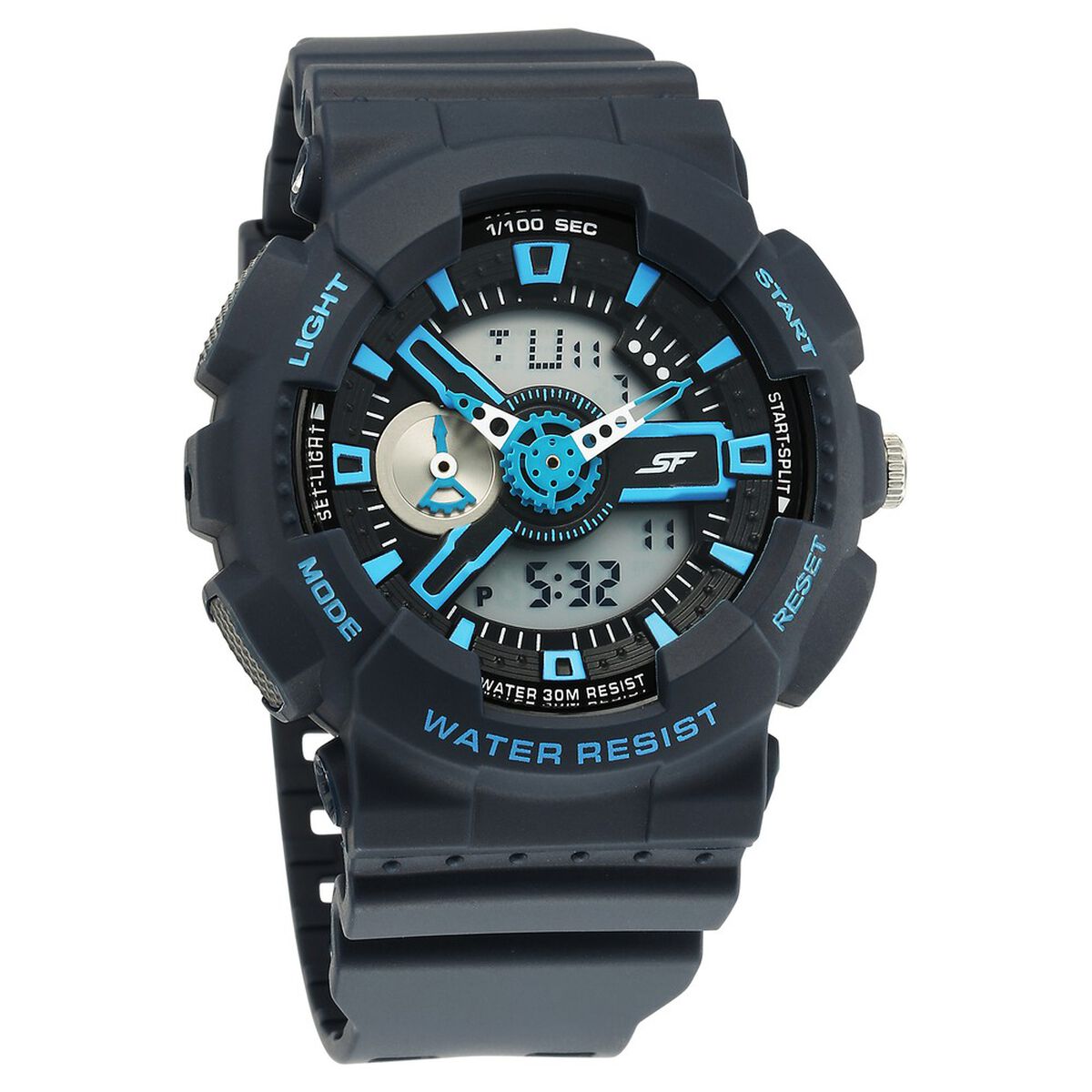 Sonata SF Dreamer Series Blue Dial Blue Plastic Strap Men's Watch 77132PP07W - view 1