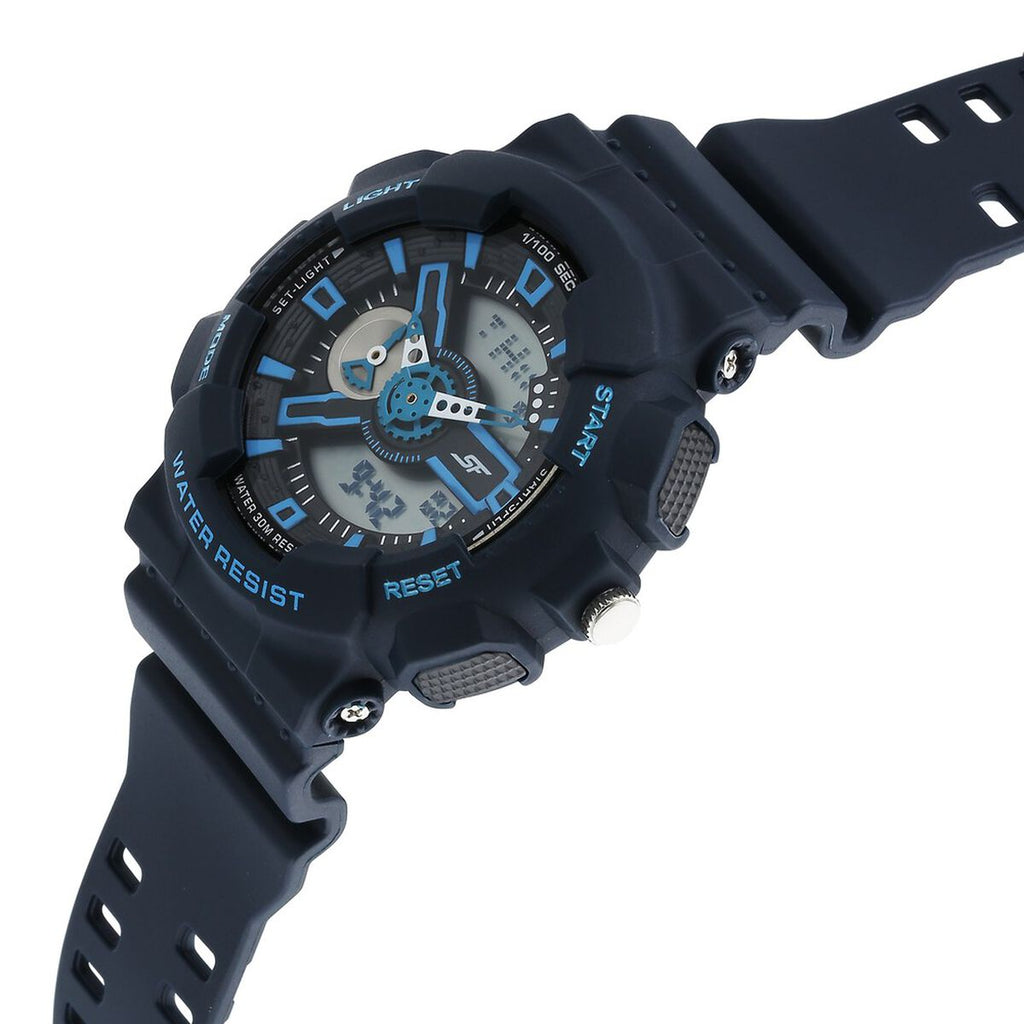 Sonata SF Dreamer Series Blue Dial Blue Plastic Strap Men's Watch 77132PP07W - view 3