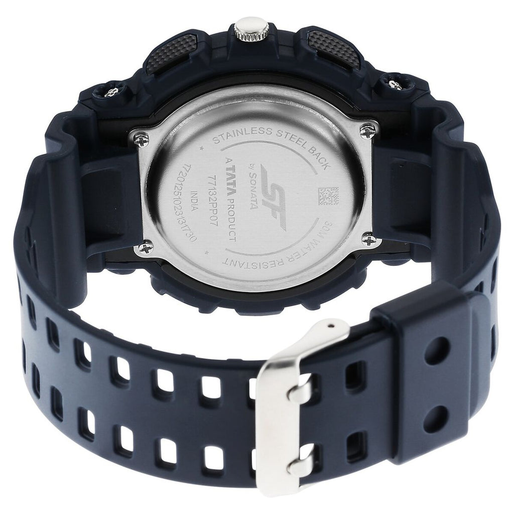 Sonata SF Dreamer Series Blue Dial Blue Plastic Strap Men's Watch 77132PP07W - view 4