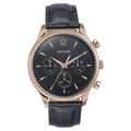 Sonata Wedding Edit Black Dial Black Leather Strap Men's Watch 77146WL02 - view 1