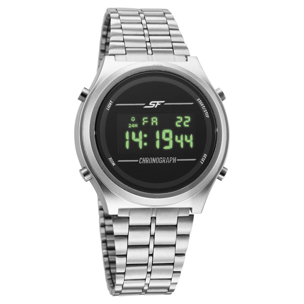 Sonata SF CirQle Black Dial Silver Stainless Steel Strap Men's Watch 77162PM03W - view 2