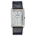 Sonata Ascent White Dial Black Leather Strap Men's Watch 77196SL01 - view 1