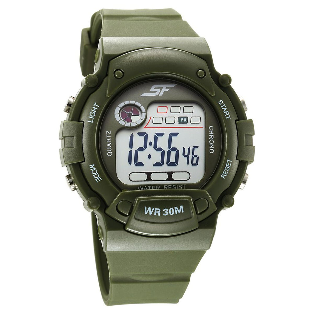 Sonata SF Digital Dial Green Plastic Strap Men's Watch 7982PP12 - view 1