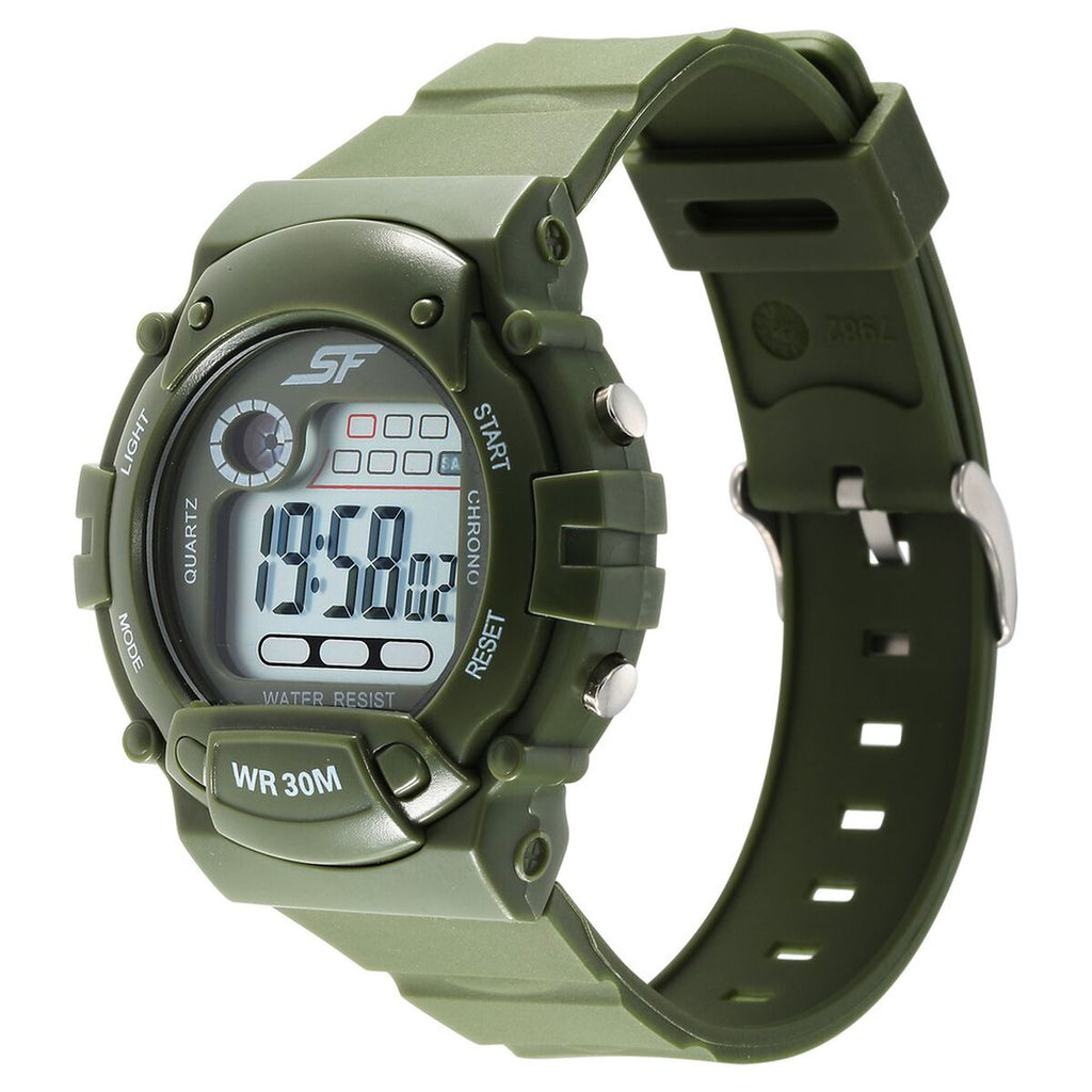 Sonata SF Digital Dial Green Plastic Strap Men's Watch 7982PP12 - view 2