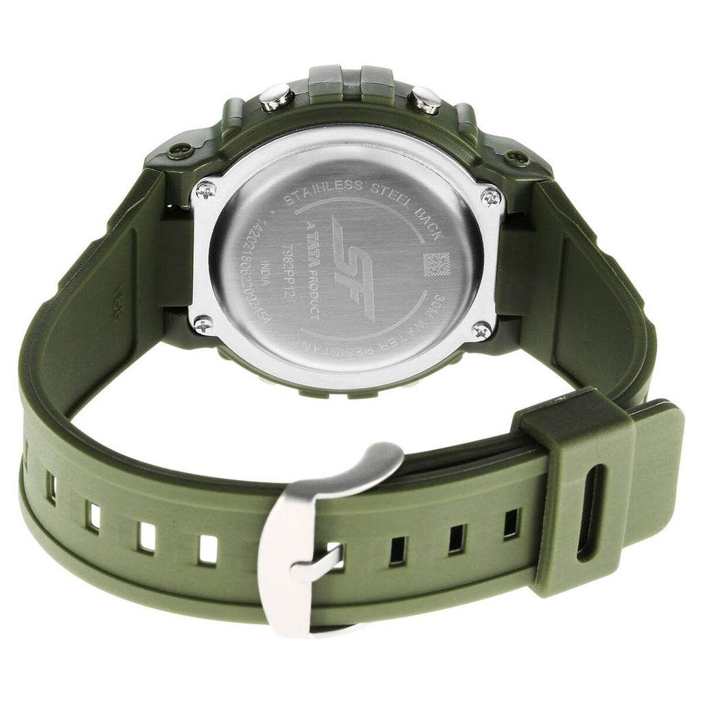 Sonata SF Digital Dial Green Plastic Strap Men's Watch 7982PP12 - view 4