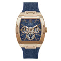 Guess Phoenix Blue Denim Dial Rose Gold-Tone Men's Watch GW0786G2 - view 1