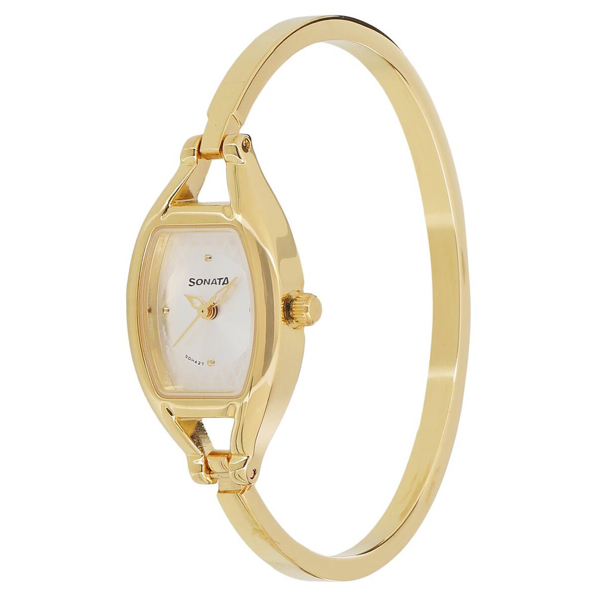 Sonata Pankh Silver Dial Gold-Tone Metal Strap Women's Watch 8114YM06 - view 2