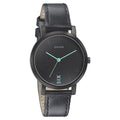 Sonata Play Black Dial Black Leather Strap Women's Watch 8164NL01 - view 1