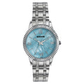Sonata Ease Blue Mother of Pearl Dial Silver Stainless Steel Strap Women's Watch 8202SM04W - view 1