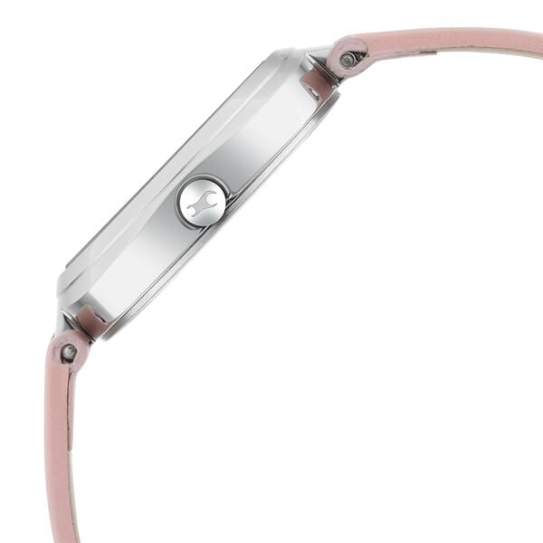 Fastrack Stunners Pink Dial Pink Leather Strap Women's Watch - view 4
