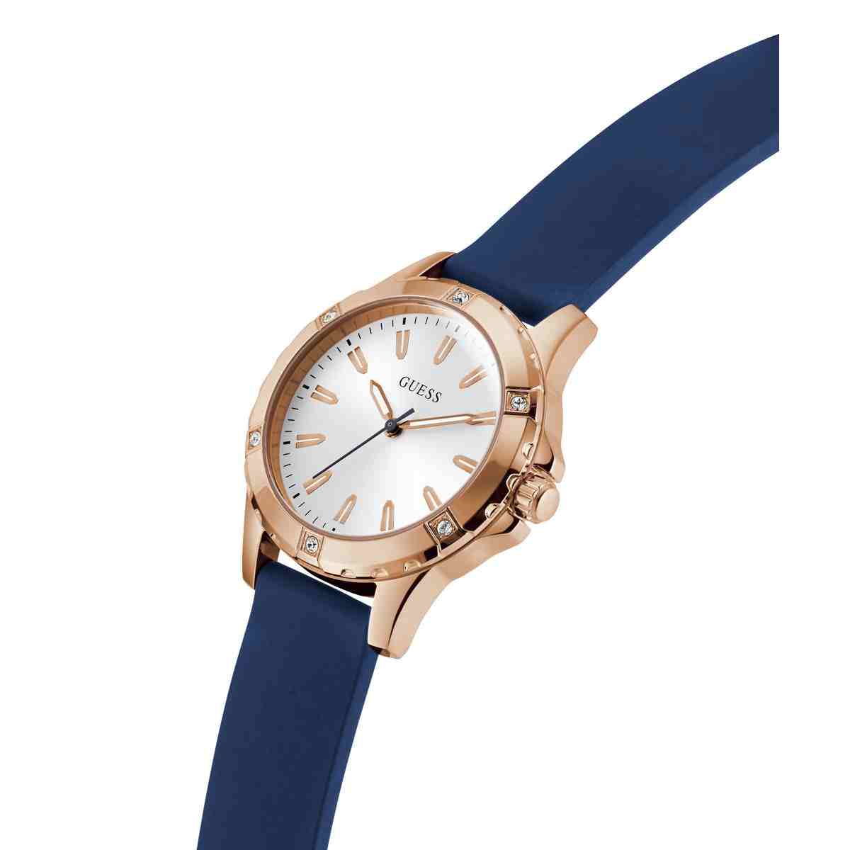 Guess Mist White Dial Blue Silicone Strap Women's Watch GW0949L3 - view 7