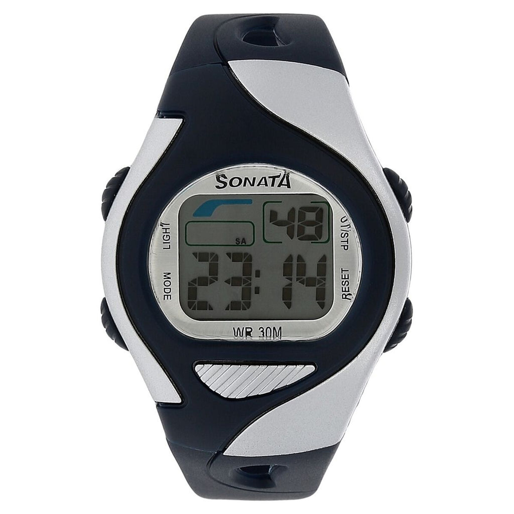 Sonata SF Digital Grey Dial Blue Plastic Strap Kids' Watch 87011PP03 - view 1